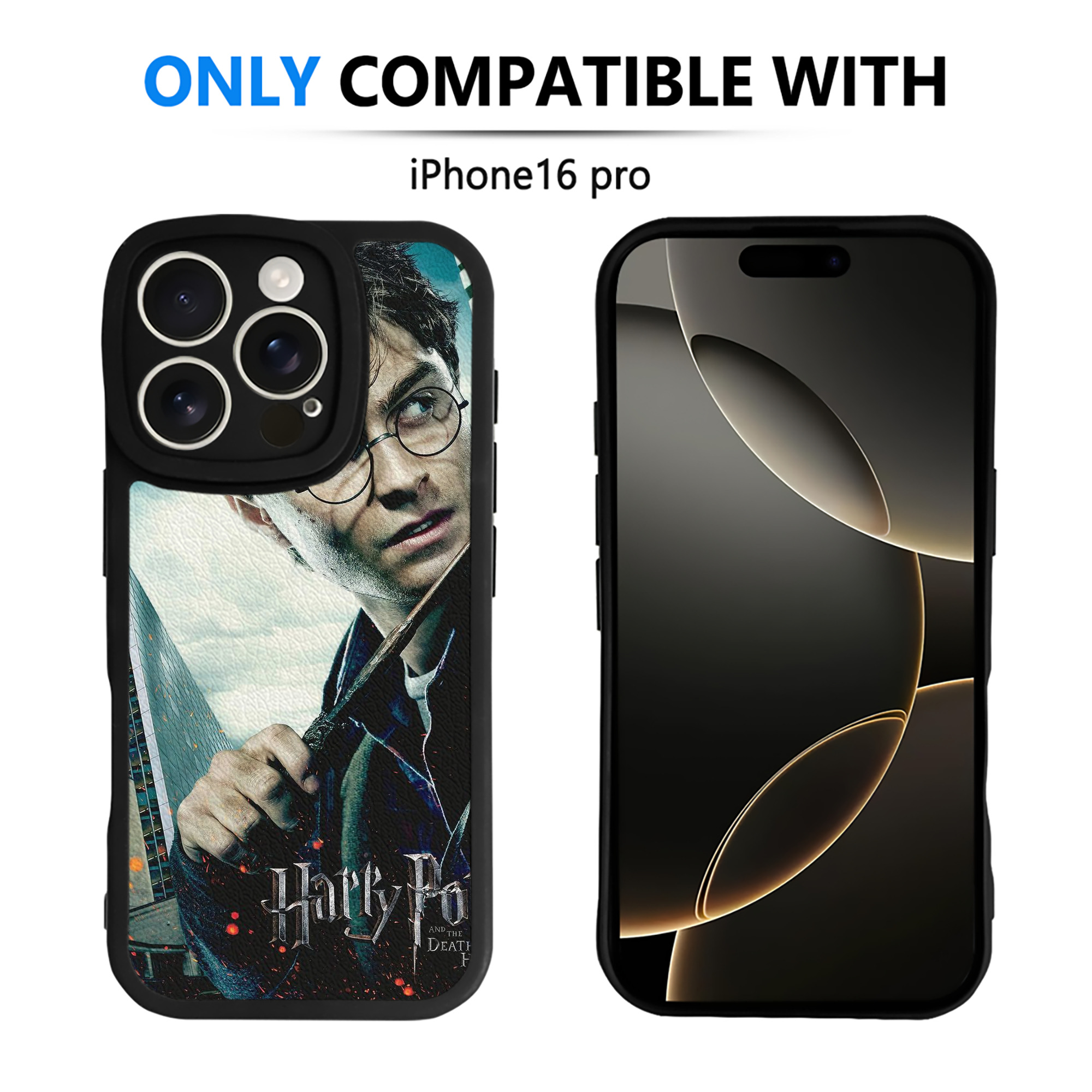（画像用） Harry Potter ハリー・ポッターシリーズ 【iPhone 16シリーズ対応】シリコンスマホケース（レザー調） 材質：シリコン